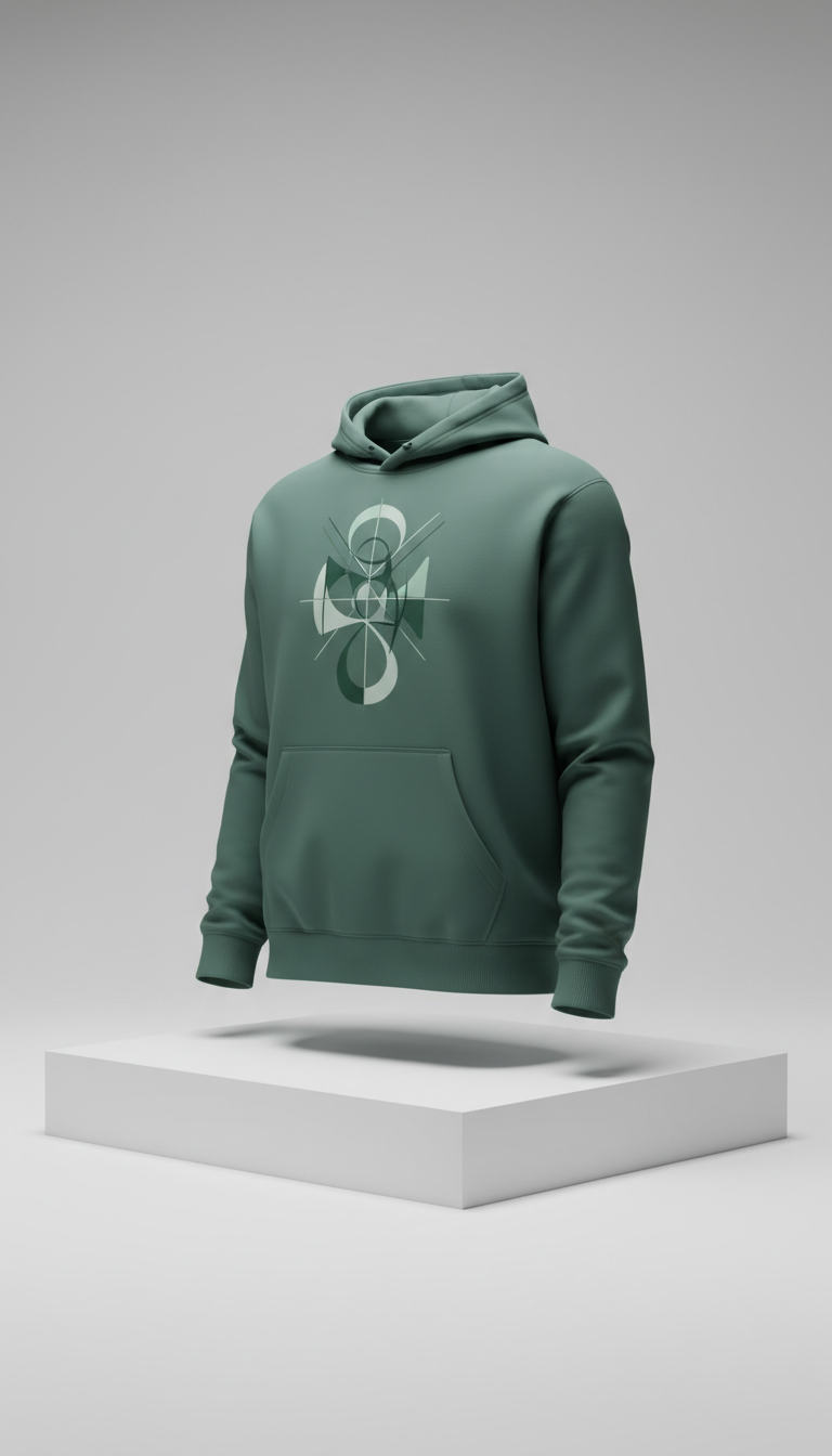 Green Graphic Amen Hoodie